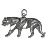 Sterling Silver Tiger Feline Animal Charm Pendant