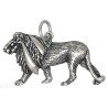 Sterling Silver Lion Feline Animal Charm Pendant
