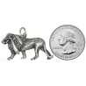 Sterling Silver Lion Feline Animal Charm Pendant