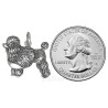 Sterling Silver Poodle Dog Animal Charm Pendant