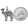 Sterling Silver Antiqued Camel Animal Charm Pendant