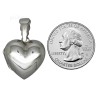 Sterling Silver High Polished 2-Picture Heart Locket Pendant