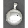 Sterling Silver High Polished Round Locket Pendant