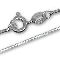 Sterling Silver 1.2mm Box Chain 18" - 24"