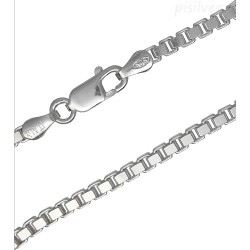 7" - 8" Sterling Silver 2.75mm Box Chain Bracelet