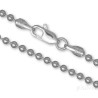 22" Sterling Silver 2.6mm Round Ball Bead Chain Necklace