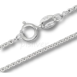 Sterling Silver 1.5mm Cable Link Chain Necklace 16" - 30"