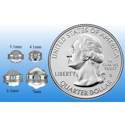 Sterling Silver Large Butterfly Earring Backs Clutches Ear Nuts Findings