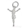 Sterling Silver Body Of Jesus Christ Crucifix Small Charm Pendant