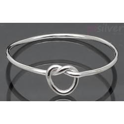 Sterling Silver Loose Love Knot Wire Dainty Ring sizes 4 - 10